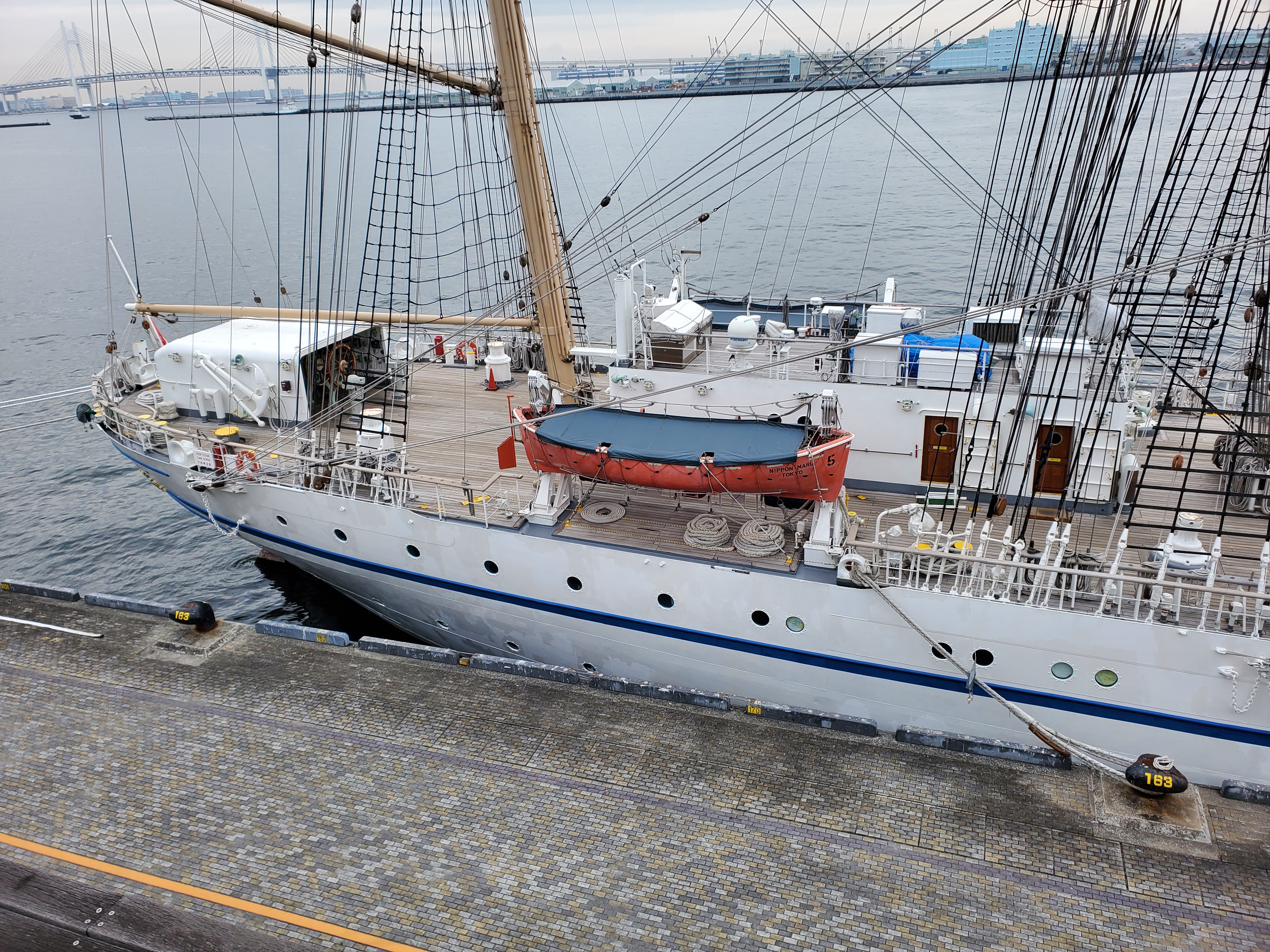 Nipponmaru at Osanbashi Terminal, Yokohama